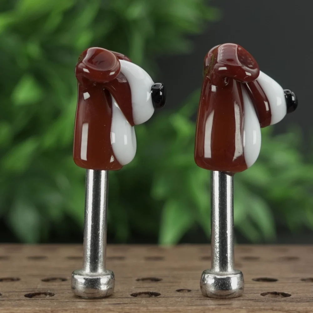 Brown White Dogs Cribbage Pegs Sv1