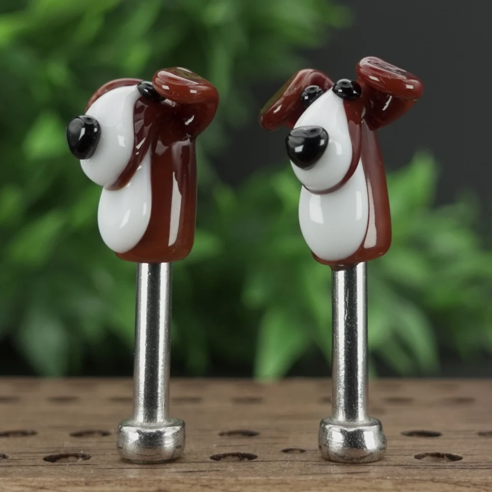 Brown White Dogs Cribbage Pegs Sv4