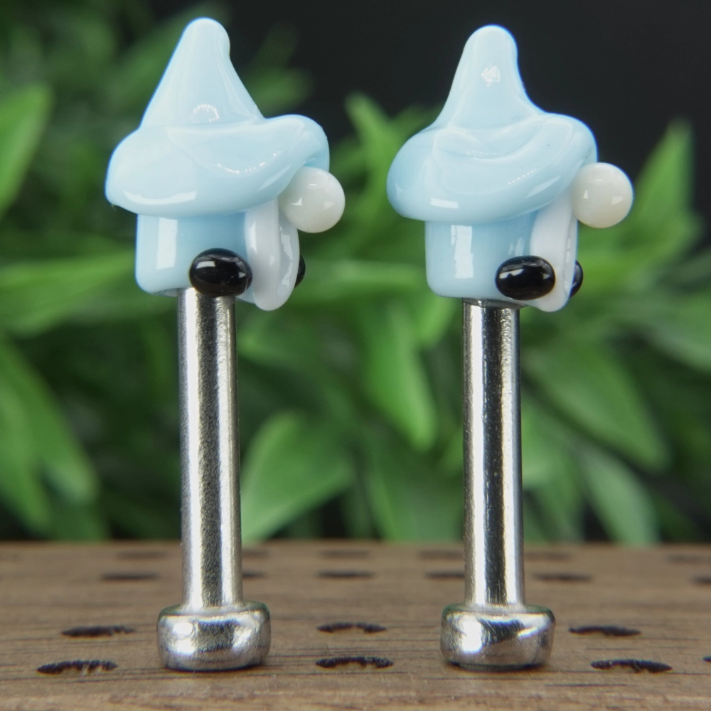 Light Blue Gnomes Cribbage Pegs Sv1