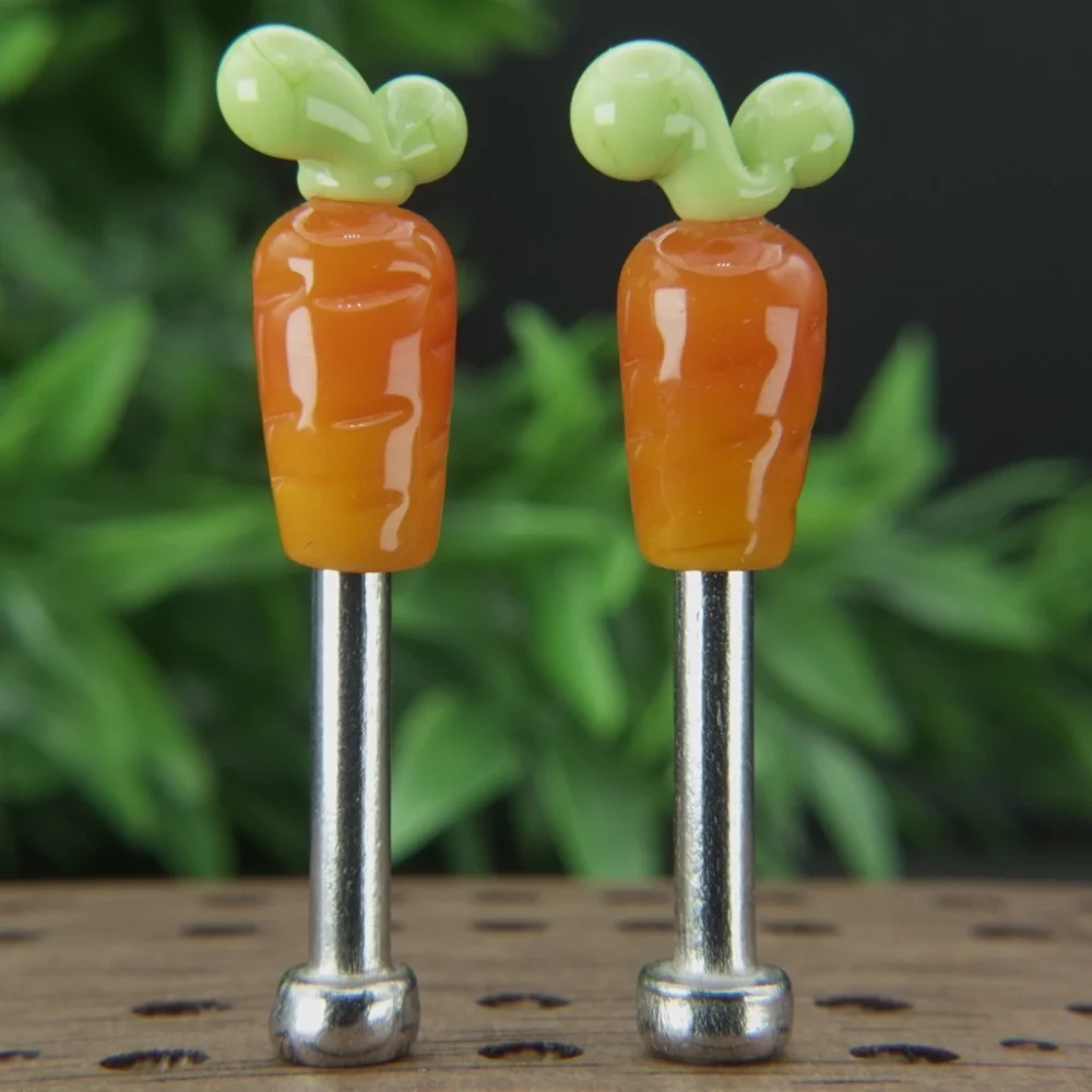 Orange Carrots Cribbage Pegs Sv1