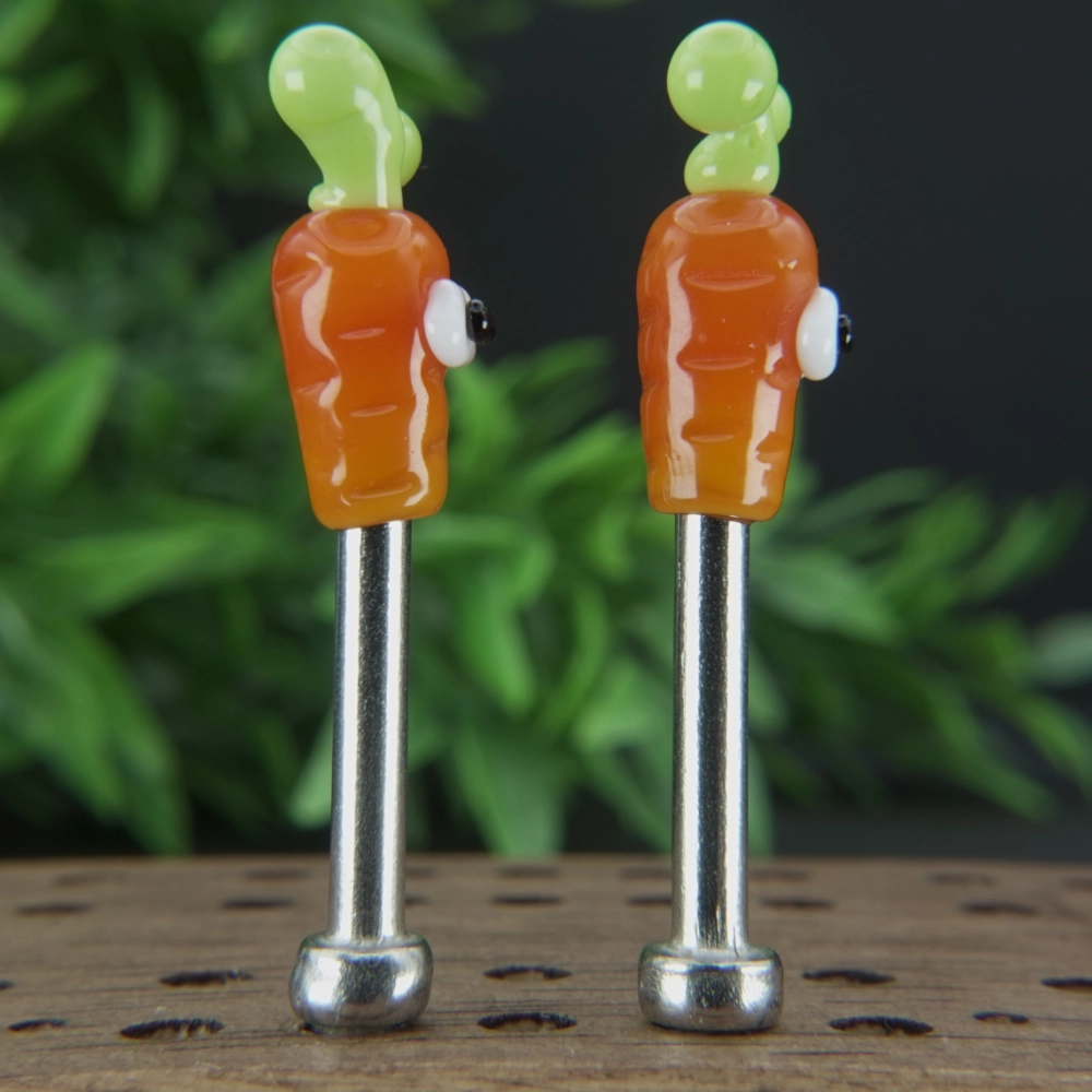 Orange Carrots With Eyes Cribbage Pegs Sv1