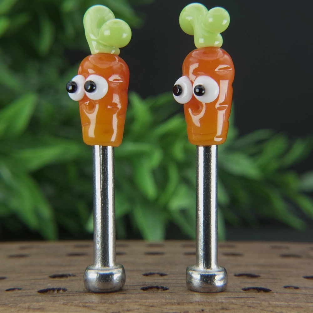 Orange Carrots With Eyes Cribbage Pegs Sv4