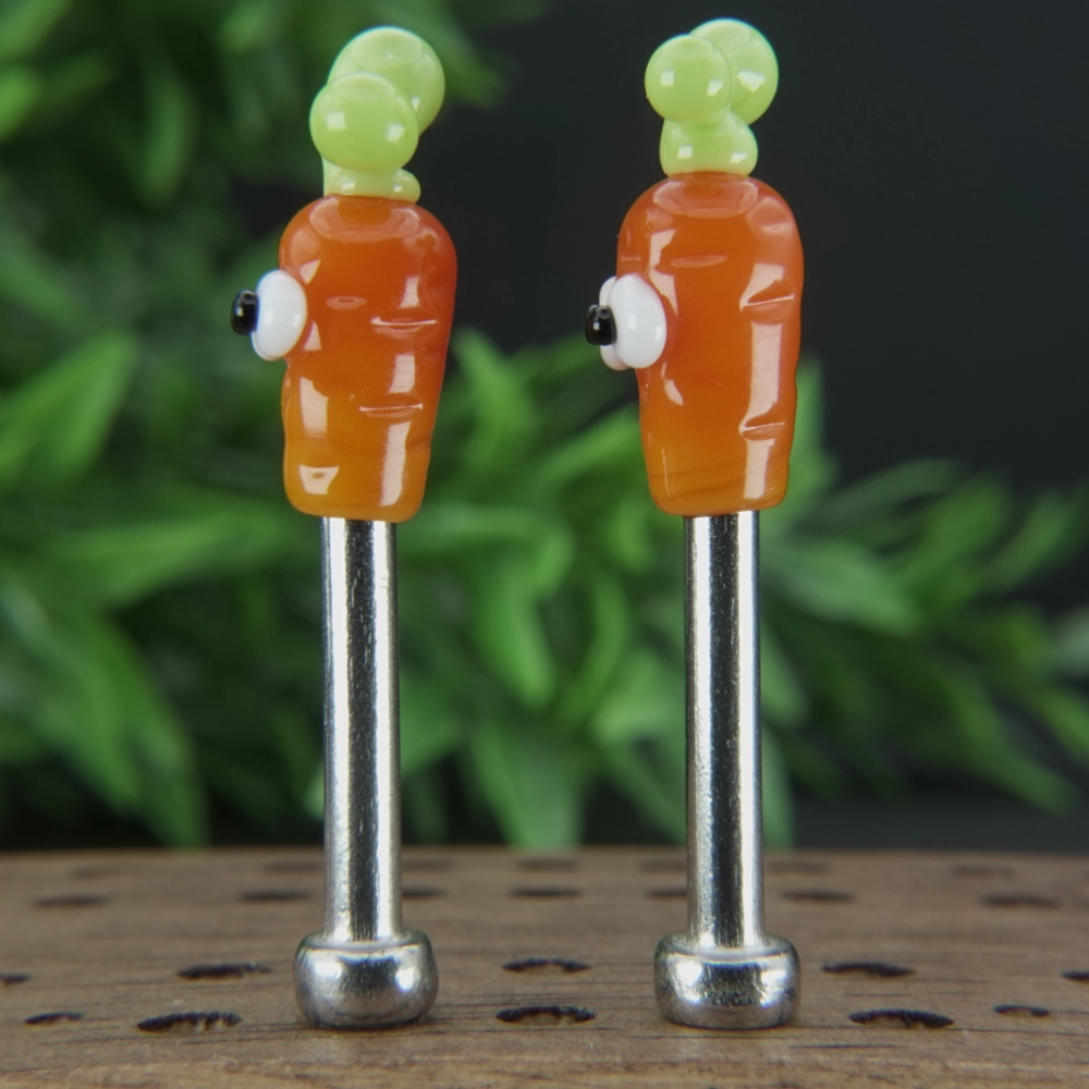 Orange Carrots With Eyes Cribbage Pegs Sv5