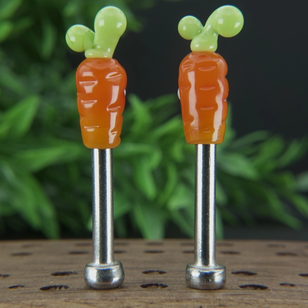 Orange Carrots With Eyes Cribbage Pegs Sv6