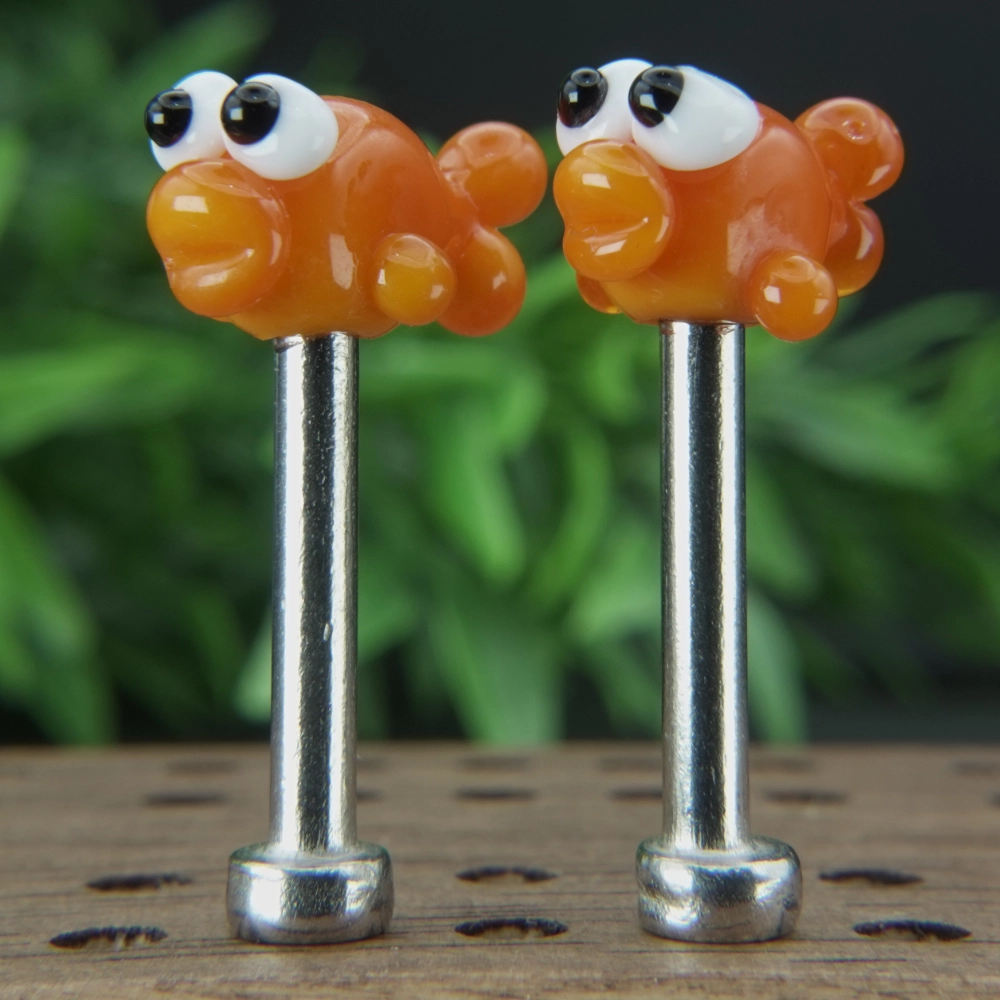 Orange Fish Cribbage Pegs Sv4