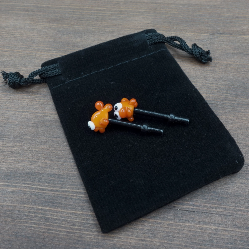 Packaging Pair Orange Fish Cribbage Pegs B Packaging Pair Orange Fish Cribbage Pegs B