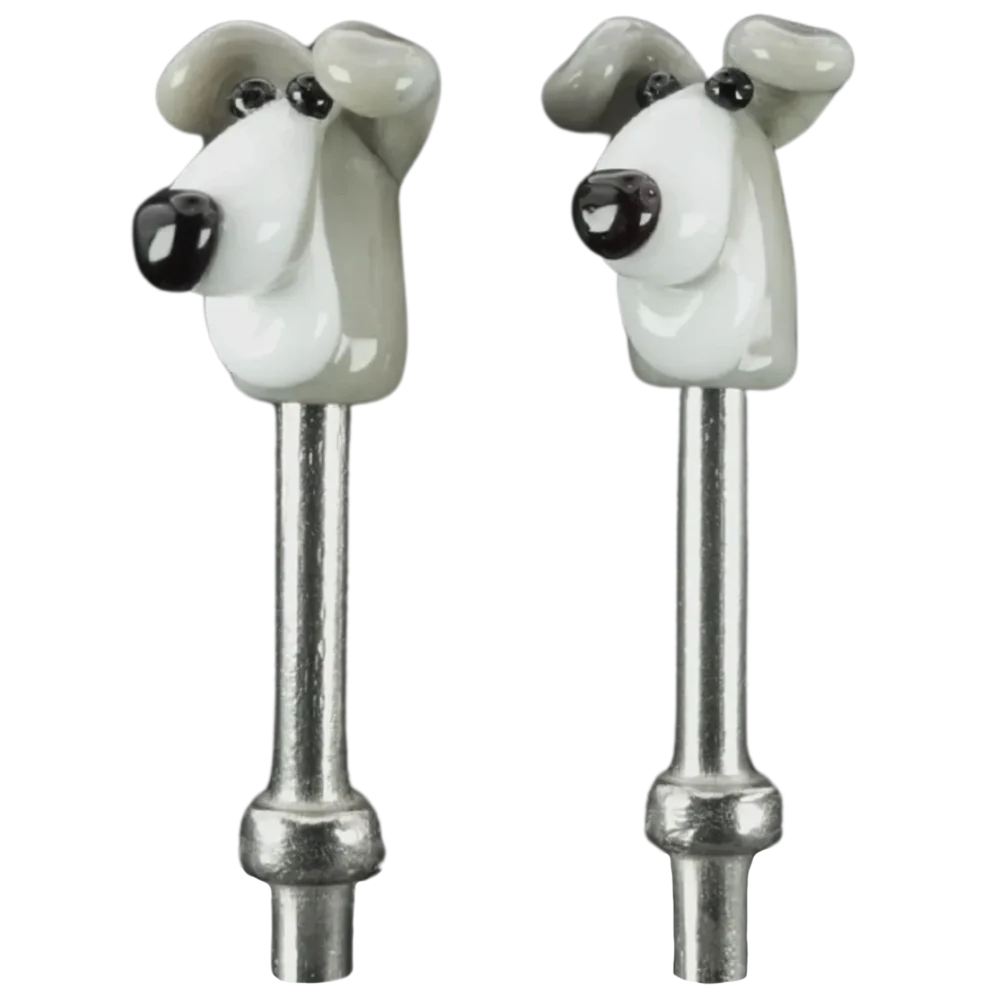 Pair Grey White Dogs Cribbage Pegs S Pair Grey White Dogs Cribbage Pegs S