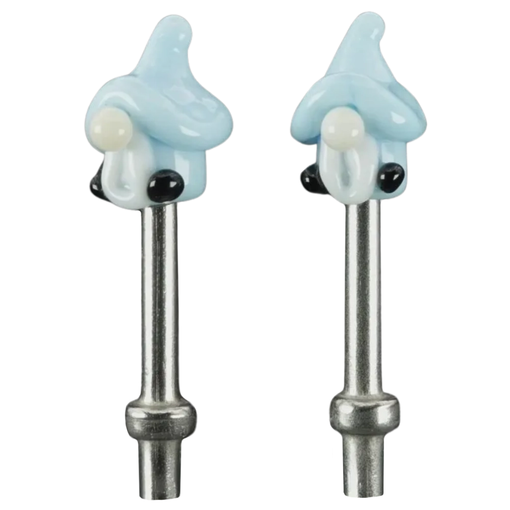 Pair Light Blue Gnomes Cribbage Pegs S