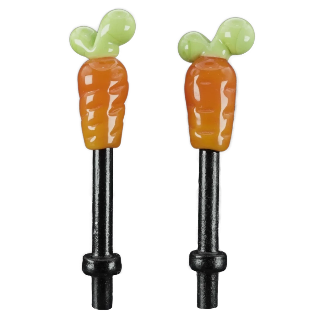 Pair Orange Carrots Cribbage Pegs B