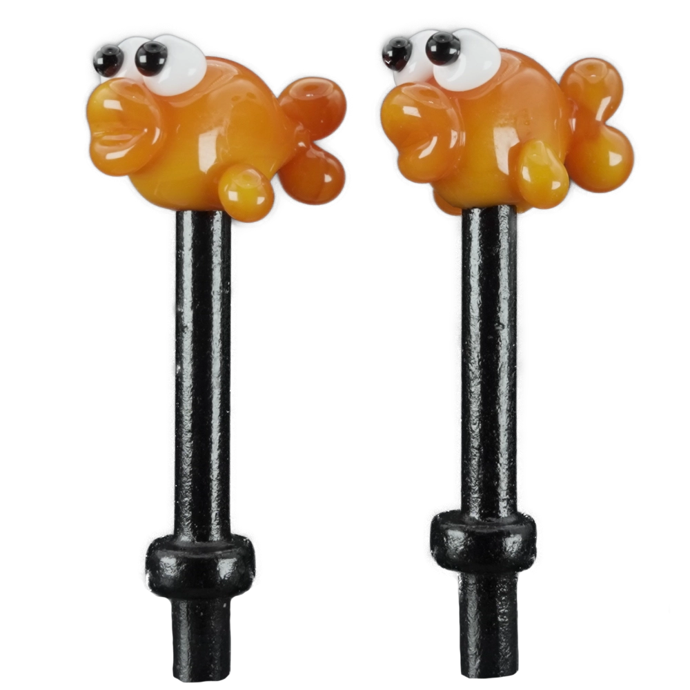 Pair Orange Fish Cribbage Pegs B Pair Orange Fish Cribbage Pegs B