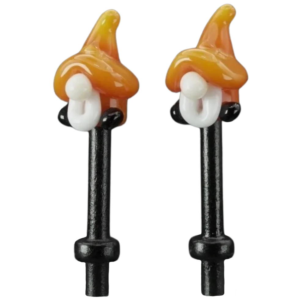 Pair Orange Gnomes Cribbage Pegs B Pair Orange Gnomes Cribbage Pegs B