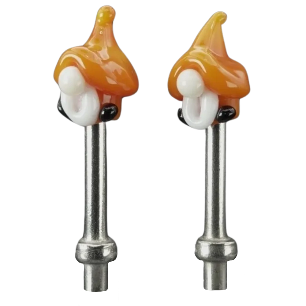 Pair Orange Gnomes Cribbage Pegs S