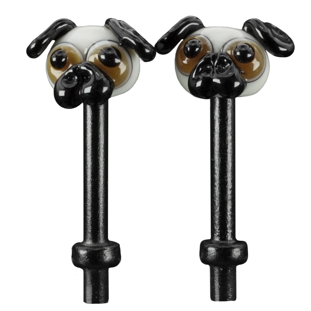 Pair Pug Dogs Cribbage Pegs B