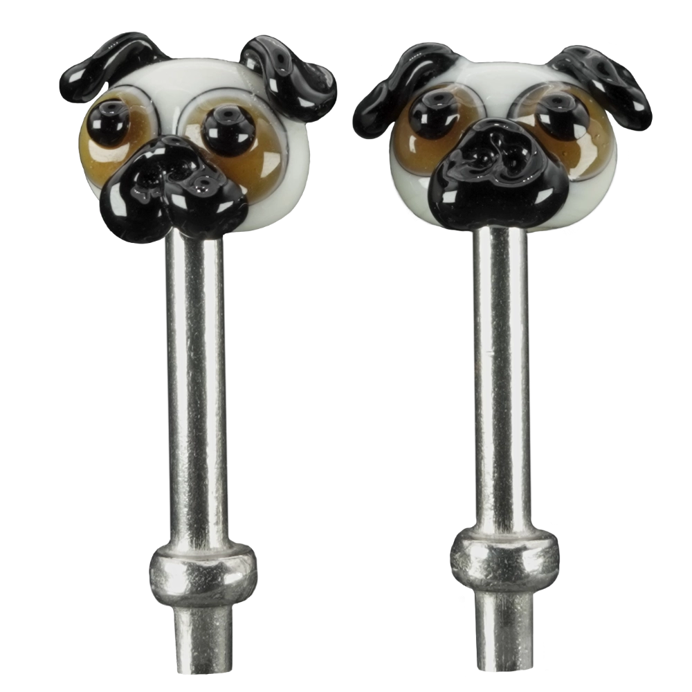 Pair Pug Dogs Cribbage Pegs S