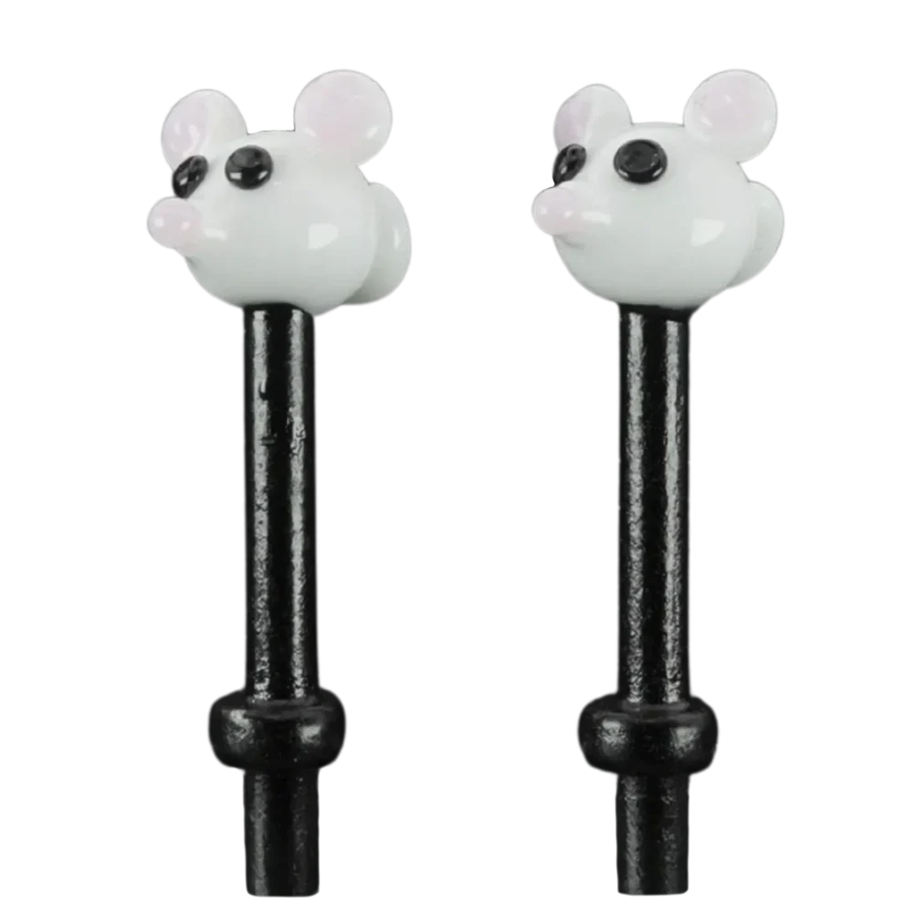 Pair White Mice Cribbage Pegs B Pair White Mice Cribbage Pegs B