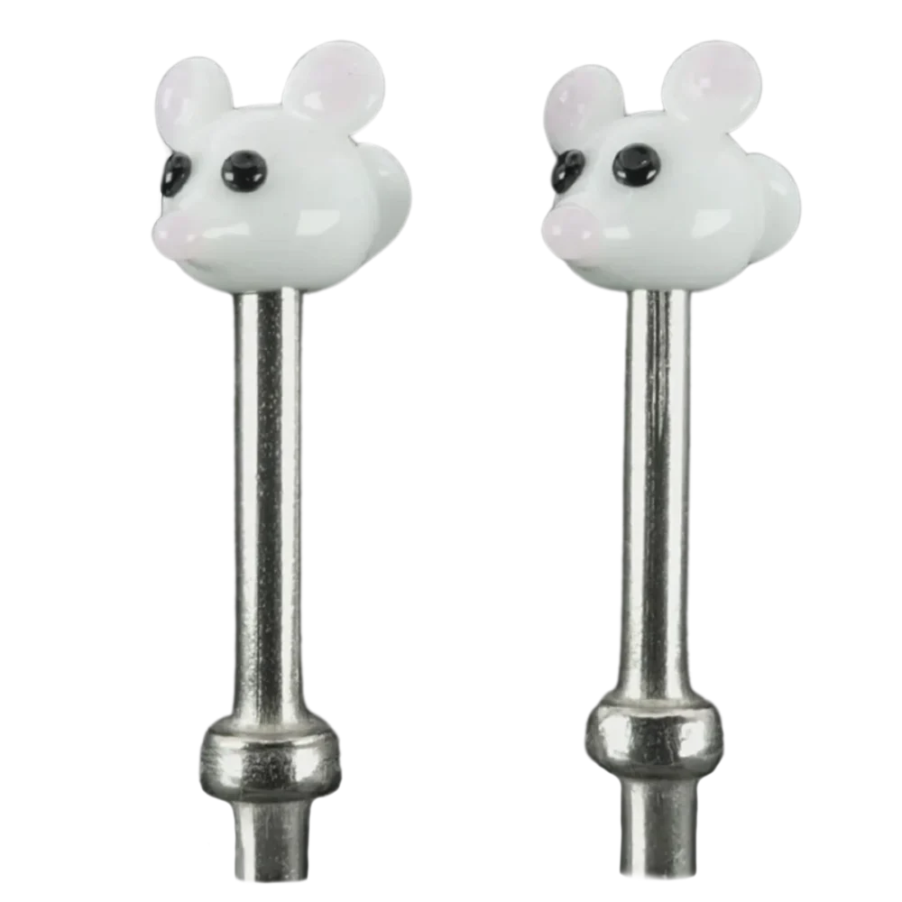 Pair White Mice Cribbage Pegs S Pair White Mice Cribbage Pegs S