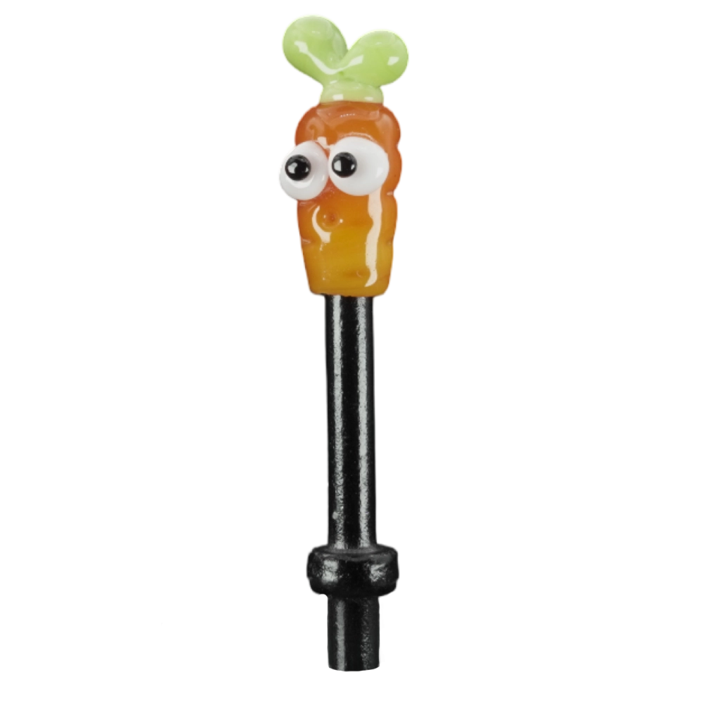 Single Carrot With Eyes Cribbage Peg B