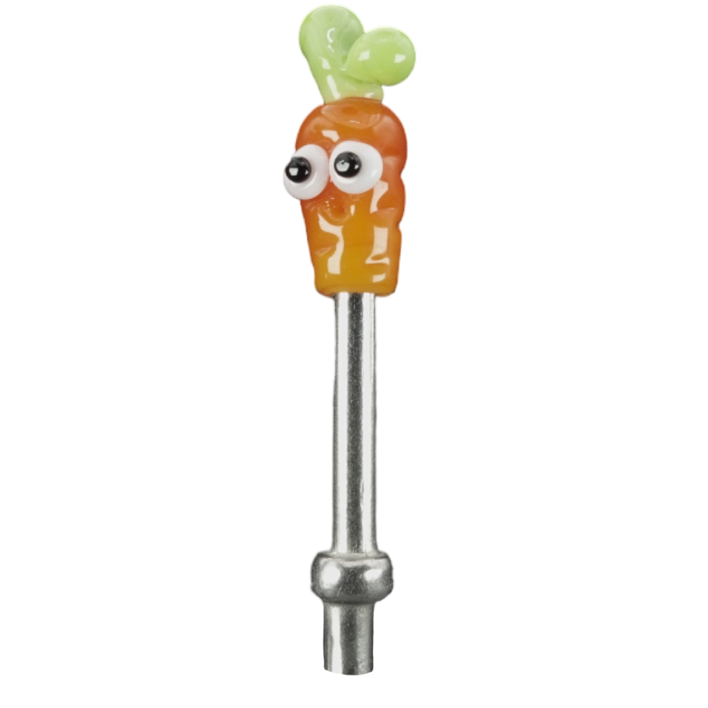 Single Carrot With Eyes Cribbage Peg S