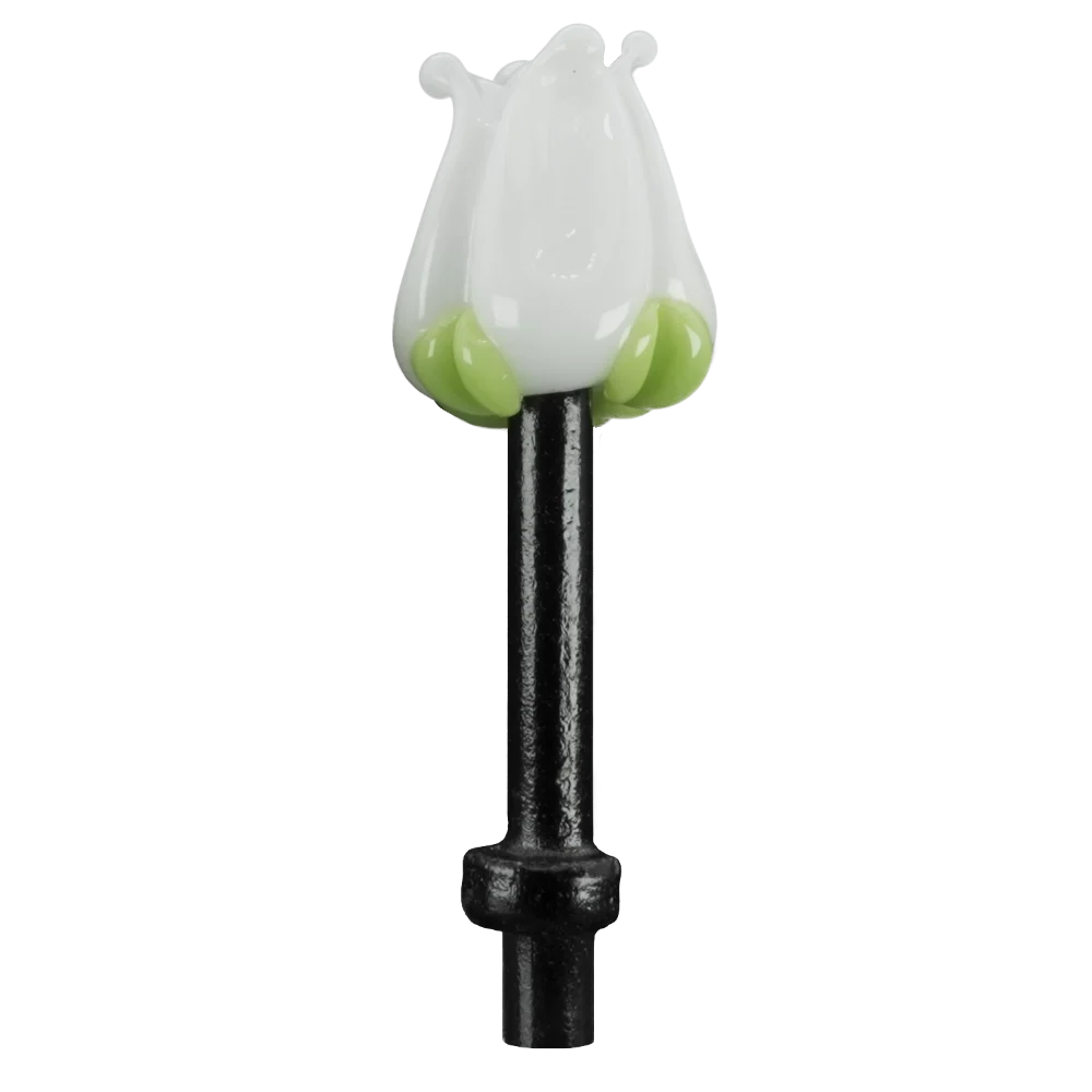 Single White Tulip Cribbage Peg B Single White Tulip Cribbage Peg B