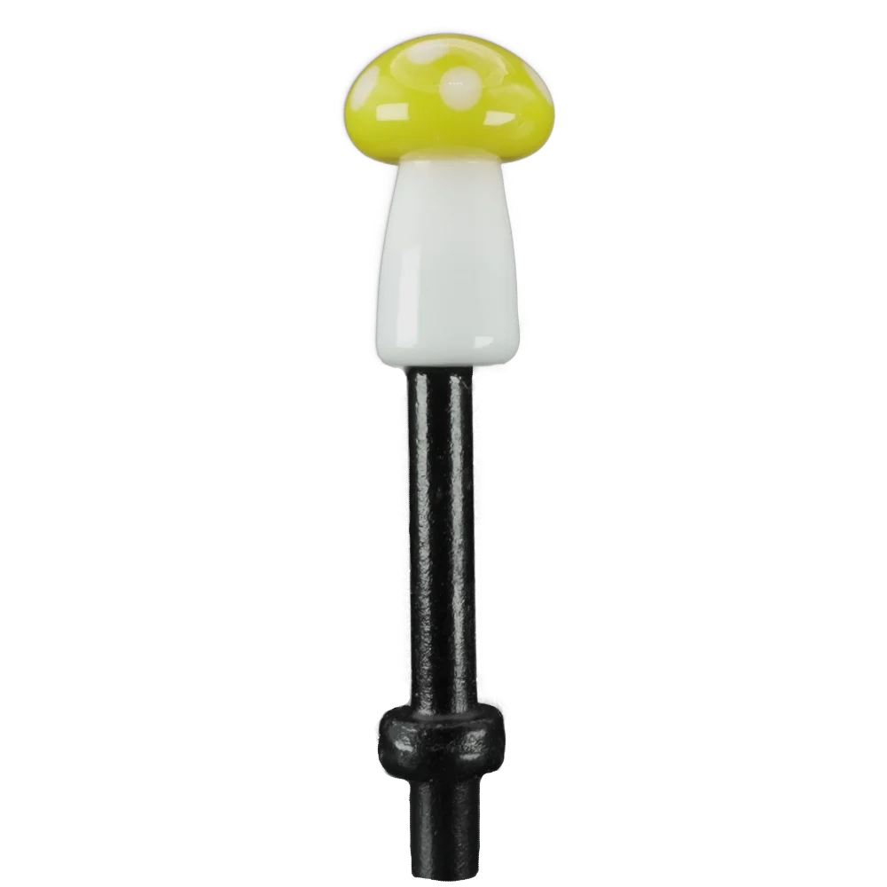 Single Yellow White Mushroom Cribbage Peg B