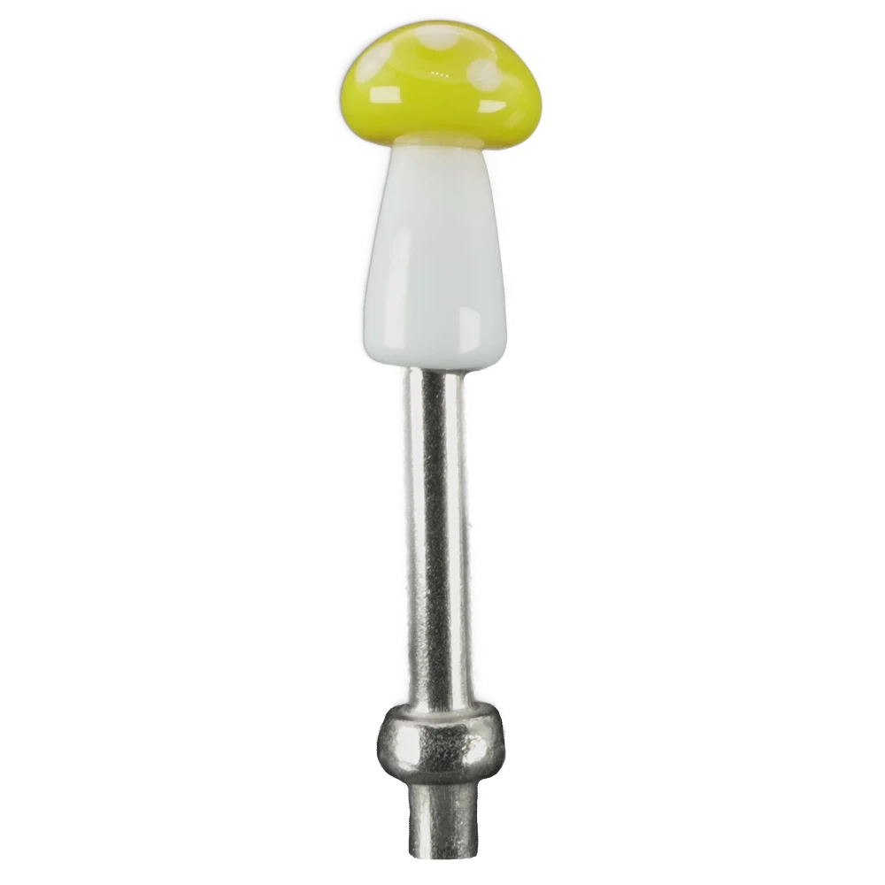 Single Yellow White Mushroom Cribbage Peg S