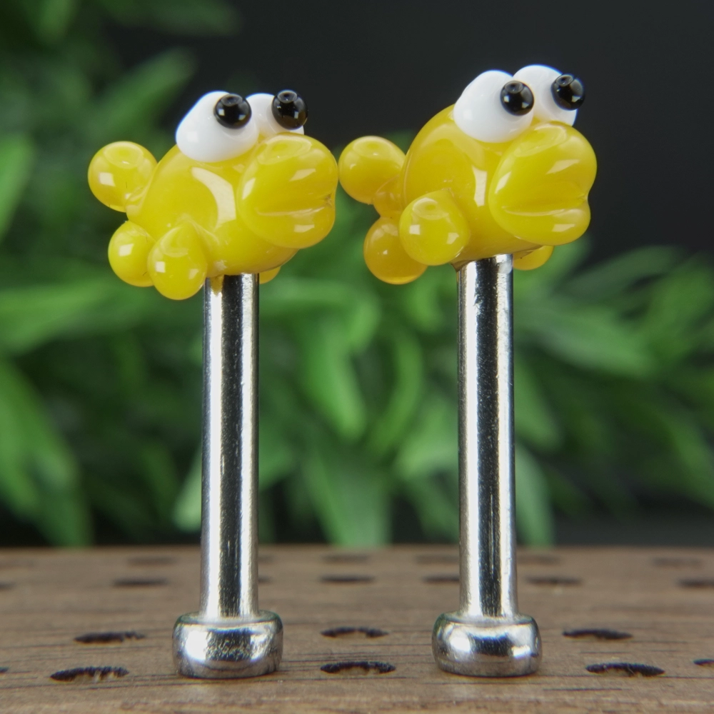 Yellow Fish Cribbage Pegs Sv2