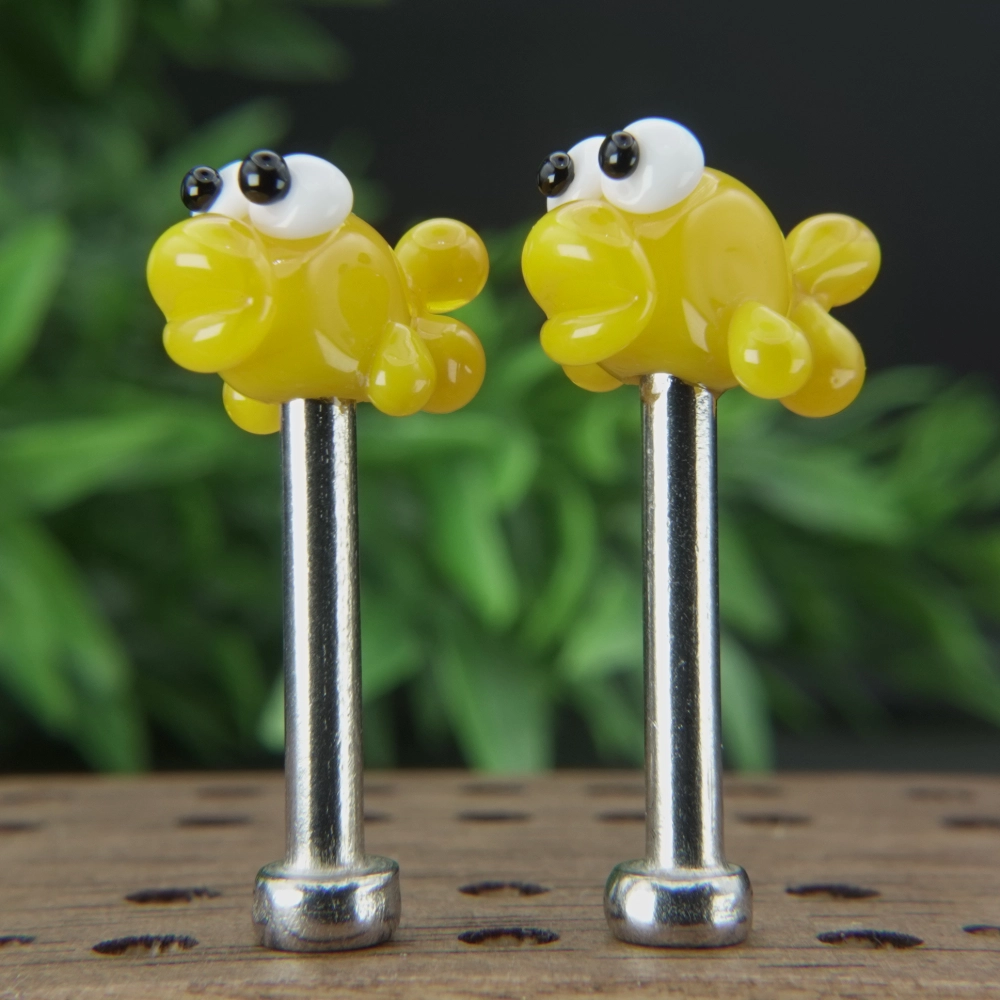 Yellow Fish Cribbage Pegs Sv4