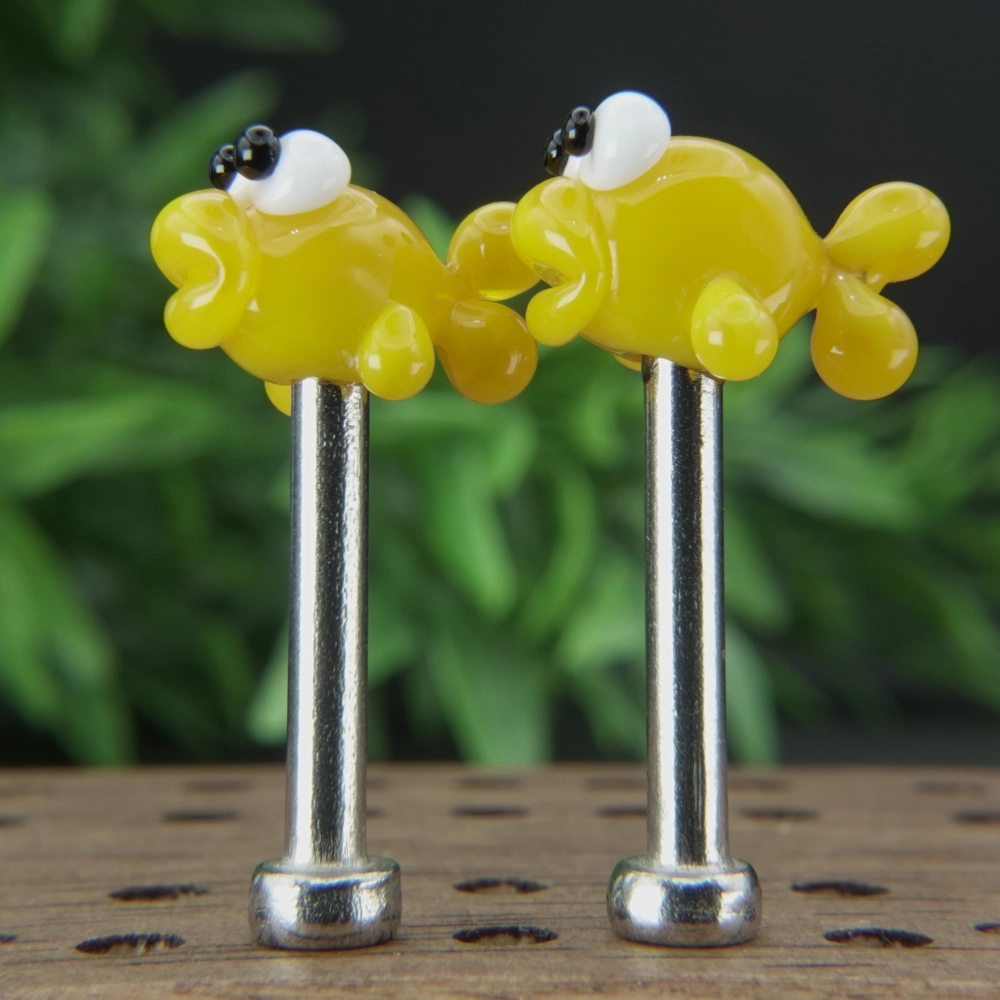 Yellow Fish Cribbage Pegs Sv5